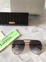 S-sunglasses L.O.T.O.S LT612 Retro Classic Aviator Polarized Sunglasses Mens Womens Metal Pilot Sunglasses 62-20-145