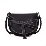 L-package Women Gate Saddle Shaped Crossbody Bag Shoulder Purse ce leather Adjustable shoulder owhidstrap