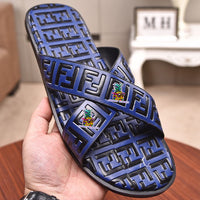 S-shoe Fendi Woman Summer Simple Home Indoor Men and Women's Slippers Cross with Lovers Bathroom Sandals EVA Antiskid Slippers Shoes Sandals Beach Flats Shoes Sandal Non-slip Flat Sandals