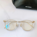 S-sunglasses 2021 Monster New Anti Blue Light Glasses For Booster With White Round Case Anti Radiation Eyeglass Anti-ultraviolet Anti Eyestrain Eyewear Fashionable Business Full-Frame Blue Light Blocking Glasses for Men