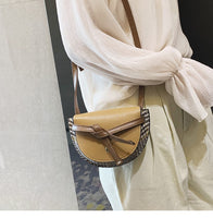 L-package 18-13-5cm Women Crossbody Satchel Bag Small Saddle Purse and Tote Shoulder Handbags