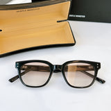 S-sunglasses Anti Radiation Computer Glasses For Volta Women Rectangular Black Acetate Frame Eyewear Anti Blue Light Blocking Ray Wellington Style Glasses Optical Spectacle Eyeglass Replaceable Lenses For Adult 99.9% UV Protection Blue Light
