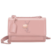 L-package 22-14-10cm Women Purse Clutch Small Crossbody Shoulder Bag with Chain Strap