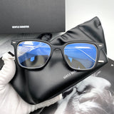 S-sunglasses 2021 Monster Square Computer Glass For Mosey With White Round Case Anti Radiation Gaming Replaceable Eyeglass for Prescription Lens Optical Frame Blue lens Eyewear Eyeglass Peculiar Glasses for Men Women Eyewear