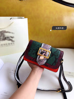 M-Handbag B.U.R.B..E.R.R.Y The Buckle 22-14cm Chain Purse Snakeskin Crossbody Bags Snake Purse Handbags Leather Wallet