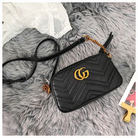 L-package GC Marment Style ‎448065 matelassé Mini Bag PU Leahter Elegant Quilted Shoulder Bag Stylish Crossbody Bag Square Tote Bag