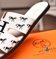 S-shoe H.e.r.m.e.s Spring Summer Style Women Shoes Large Size Line-styled Open Toe Block Sandals Women's Printing Sandals Beach Shoe Slippers Summer Soft Footwear Female Water Shoes Slides Outdoor Rubber Flat