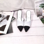 S-shoe Women's Chunky Thick Slippers-Summer Sandals Peep Toe Slip On Casual Shoes