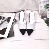 S-shoe Women's Chunky Thick Slippers-Summer Sandals Peep Toe Slip On Casual Shoes