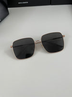 S-sunglasses Men's UV-Proof Strong Light Sunglasses For Diane Classic Silver Square Frame 99.9% UV Protected Brown Lenses for Driving Eye Glasses Reflective Lenses Big Face
