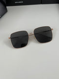 S-sunglasses Men's UV-Proof Strong Light Sunglasses For Diane Classic Silver Square Frame 99.9% UV Protected Brown Lenses for Driving Eye Glasses Reflective Lenses Big Face