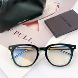 S-sunglasses 2021 Monster Square Anti Radiation Glasses For Kubo With White Round Case Replaceable for Lens Eyewear Eyeglass Glasses Non Graded Lens Eyewear for Women and Men