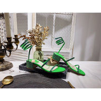 S-shoe R.e.n.e C.a.o.v.i.l.l.a Womens Chunky Block Low Mid Heel Lace Up Strappy Sandal Faux Suede Shoes
