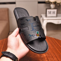 S-shoe H.e.r.m.e.s Spring Summer Style Women Shoes Large Size Line-styled Open Toe Block Sandals Women's Printing Sandals Beach Shoe Slippers Summer Soft Footwear Female Water Shoes Slides Outdoor Rubber Flat