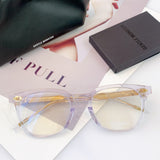 S-sunglasses 2021 Monster Square Anti Radiation Glasses For Kubo With White Round Case Replaceable for Lens Eyewear Eyeglass Glasses Non Graded Lens Eyewear for Women and Men