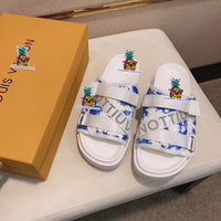 S-shoe Louis Vuitton Women Sandals Summer New Thick Heel Platform Sole Shoes Female Summer Flat Casual Shoes Fashion Sports Beach Women's Slippers Heels Women Platform Sandals Female Thick Bottom Shoes Wedge with Open Toe