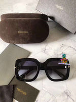 S-sunglasses Mens Sunglasses Mirrored Retro Large Oversized Square Designer Eyewear for T.O.M F.O.R.D TF0580