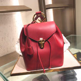 H-bag Fendi BACKPACK Red leather backpack Length:22 Height:26 Depth:15