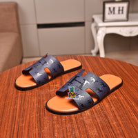 S-shoe H.e.r.m.e.s Spring Summer Style Women Shoes Large Size Line-styled Open Toe Block Sandals Women's Printing Sandals Beach Shoe Slippers Summer Soft Footwear Female Water Shoes Slides Outdoor Rubber Flat
