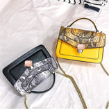 L-package 22-14-8cm Handbags for Women,Women's Shoulder Bags PU Leather Stripe Handbags Top-Handle Purse For Ladies