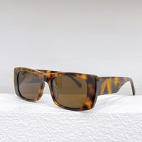 2023 Acetate Rectangle Black Square Sunglasses Man For Women Brand Designer New Irregular Sun Transparent Glasses Woman UV400