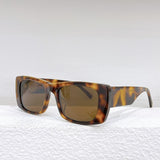 2023 Acetate Rectangle Black Square Sunglasses Man For Women Brand Designer New Irregular Sun Transparent Glasses Woman UV400