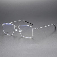 Square High Quality 5508 Glasses Frame Handmade Denmark Titanium No Screw Korea Glasses Frames Optical Ultra-light Business