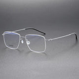 Square High Quality 5508 Glasses Frame Handmade Denmark Titanium No Screw Korea Glasses Frames Optical Ultra-light Business