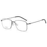 Square High Quality 5508 Glasses Frame Handmade Denmark Titanium No Screw Korea Glasses Frames Optical Ultra-light Business