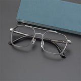 CH5255 Men Women's Reading Optical Eyeglasses Big Pure Titanium Square Frame Glasses For Men and Women Prescription Glasses