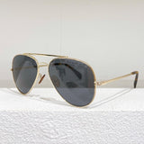 British Style Oval Pilot Luxury Men Sunglasses Gentlemen Classical Top Quality Pure Titanium Eyeglasses Original Glasses