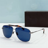 Fashion Men's Sunglasses Tom For Sun Glasses For Man FT1017 Double Bridge Polit Titantium Shades Women Sunglasses Brands 2023
