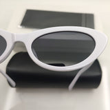 Small Oval Acetate Sunglasses Black Brand Designer Female Retro Shades For Women Fashion Sunglasses Girls Women Sun Glasses