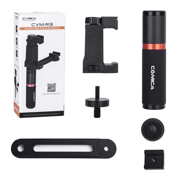 E-electronic XINPU Comica CVM-R2/CVM-R3 Smartphone Video Rig Hand Grip Handle Stabilizer Kit for iPhone X 8 7 6s Plus for Samsung Huawei Cell Phone etc