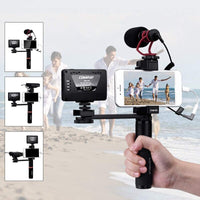 E-electronic XINPU Comica CVM-R2/CVM-R3 Smartphone Video Rig Hand Grip Handle Stabilizer Kit for iPhone X 8 7 6s Plus for Samsung Huawei Cell Phone etc