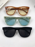 S-sunglasses New Gentle Monster man or Women eyeware Cat Eye Mirrored Flat Lenses Street Fashion Metal Frame Women Sunglasses For W BACK 01