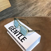 S-sunglasses New Gentle Monster man or Women eyeware Cat Eye Mirrored Flat Lenses Street Fashion Metal Frame Women Sunglasses For W BACK 01