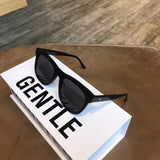 S-sunglasses New Gentle Monster man or Women eyeware Cat Eye Mirrored Flat Lenses Street Fashion Metal Frame Women Sunglasses For W BACK 01
