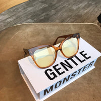 S-sunglasses New Gentle Monster man or Women eyeware Cat Eye Mirrored Flat Lenses Street Fashion Metal Frame Women Sunglasses For W BACK 01