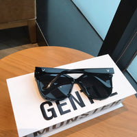 S-sunglasses New Gentle Monster man or Women eyeware Cat Eye Mirrored Flat Lenses Street Fashion Metal Frame Women Sunglasses For W BACK 01