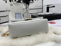 CHANEL Fashion C brand Bag For Woman AS3457 B08840 NJ523 America MINI FLAP BAG Shoulder Messenger Lambskin & Gold-Tone Metal Light Pink