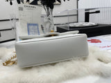 CHANEL Fashion C brand Bag For Woman AS3457 B08840 NJ523 America MINI FLAP BAG Shoulder Messenger Lambskin & Gold-Tone Metal Light Pink