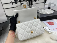 CHANEL Fashion C brand Bag For Woman AS3457 B08840 NJ523 America MINI FLAP BAG Shoulder Messenger Lambskin & Gold-Tone Metal Light Pink