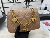 CHANEL Fashion C brand Bag For Woman AS3457 B08840 NJ523 America MINI FLAP BAG Shoulder Messenger Lambskin & Gold-Tone Metal Light Pink