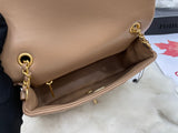 CHANEL Fashion C brand Bag For Woman AS3457 B08840 NJ523 America MINI FLAP BAG Shoulder Messenger Lambskin & Gold-Tone Metal Light Pink