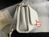 CHANEL Fashion C brand Bag For Woman AS3240 B08012 10601 America Crossbody SMALL FLAP BAG Messenger Lambskin Strass & Gold-Tone Metal White