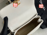 CHANEL Fashion C brand Bag For Woman AS3240 B08012 10601 America Crossbody SMALL FLAP BAG Messenger Lambskin Strass & Gold-Tone Metal White