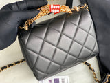 CHANEL Fashion C brand Bag For Woman AS3240 B08012 10601 America Crossbody SMALL FLAP BAG Messenger Lambskin Strass & Gold-Tone Metal White