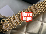 CHANEL Fashion C brand Bag For Woman AS3240 B08012 10601 America Crossbody SMALL FLAP BAG Messenger Lambskin Strass & Gold-Tone Metal White