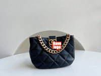 CHANEL Fashion C brand Bag For Woman AS3475 B08852 94305 America Crossbody SMALL HOBO BAG Messenger Lambskin & Gold-Tone Metal Black